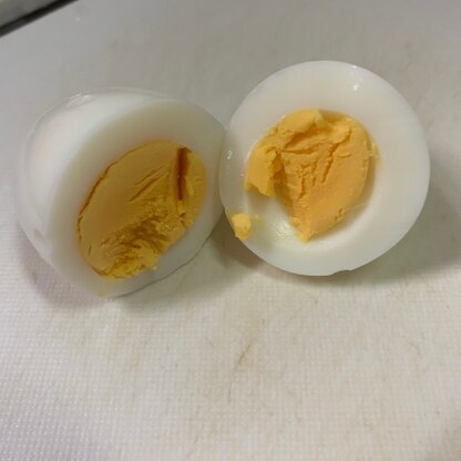 いつも今ひとつな感じになってしまうゆで卵が簡単かつ、美味しく出来ました！！